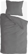 Byrklund Dekbedovertrek Sleep Softly - 140x220 - 100% Katoen - Off Black