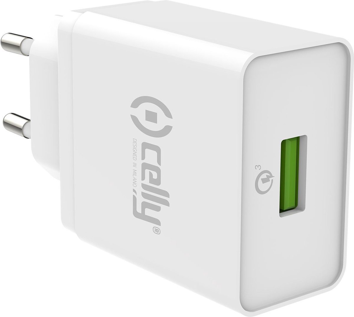 Celly Wandlader Usb Pro Power 5,5 X 6,5 Cm Wit