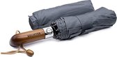 Opvouwbare paraplu, elegant, winddicht, automatisch en waterdicht, klassieke houten handgreep