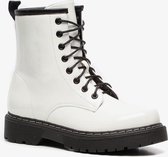 Blue Box dames veterboots - Wit - Maat 39 - Uitneembare zool