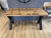Bartafel Milaan Mango 160 cm met X-poot