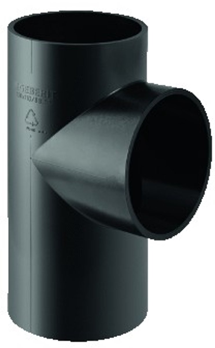 Geberit PE Kunststoflasfitting met 3 aansl.