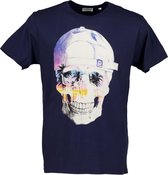 DEELUXE T-shirt met skull print DEDDY Navy