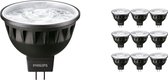Voordeelpak 10x Philips LEDspot ExpertColor GU5.3 MR16 6.5W 927 10D (MASTER) | Zeer Warm Wit - Beste Kleurweergave - Dimbaar - Vervangt 35W