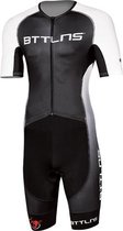 BTTLNS trisuit | triathlon pak | trisuit korte mouw heren | Typhon 2.0 | zwart-wit | XL