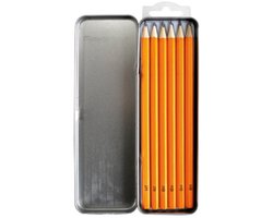 SOHO Potloden - Verschillende hardheden - HB-2B-2H - Hout - Geel - 6 Stuks