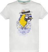 DEELUXE T-shirt met papegaaienprint HAVANA Optic White