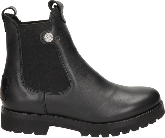 Panama Jack Francesca Igloo dames chelseaboot - Zwart - Maat 37