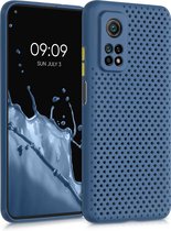 kwmobile Hoesje voor Xiaomi Mi 10T / Mi 10T Pro - Telefoonhoesje in donkerblauw - Siliconen case met hitteafvoer