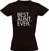 BEST AUNT EVER | Dames T-shirt | Zwart | Tekst | Beste | Liefste | Altijd | Tante | Familie | Grappig | Cadeau