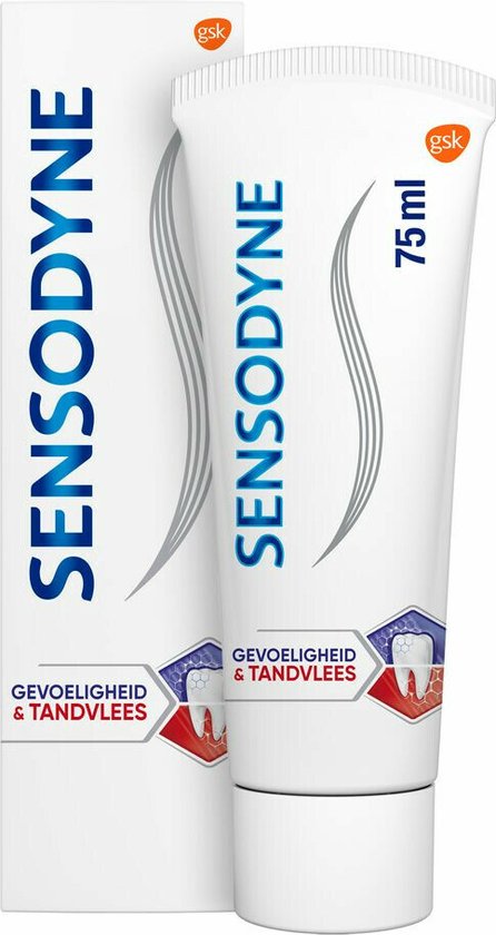 3x Sensodyne Tandpasta Gevoeligheid & Tandvlees 75 ml