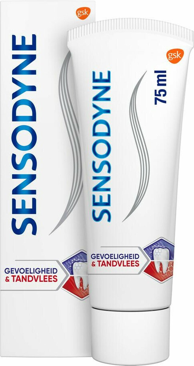 Sensodyne 3x Tandpasta Gevoeligheid & Tandvlees 75 ml
