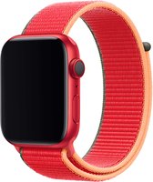 Wabando Nylon Band Exhibit Rrood compatibel met Apple Watch 45/44/42 mm