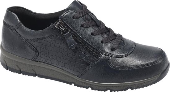 bol.com | Medicus Dames Donkerblauwe leren sneaker - Maat 38