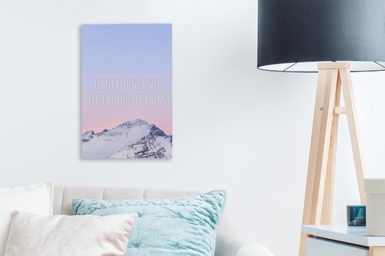 Peintures Toile Berg - Motivation - Citation - 20x30 cm - Décoration murale