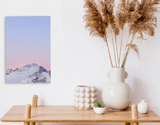 Peintures Toile Berg - Motivation - Citation - 20x30 cm - Décoration murale