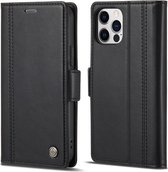 Classic Book Case - iPhone 13 Pro Hoesje - Zwart