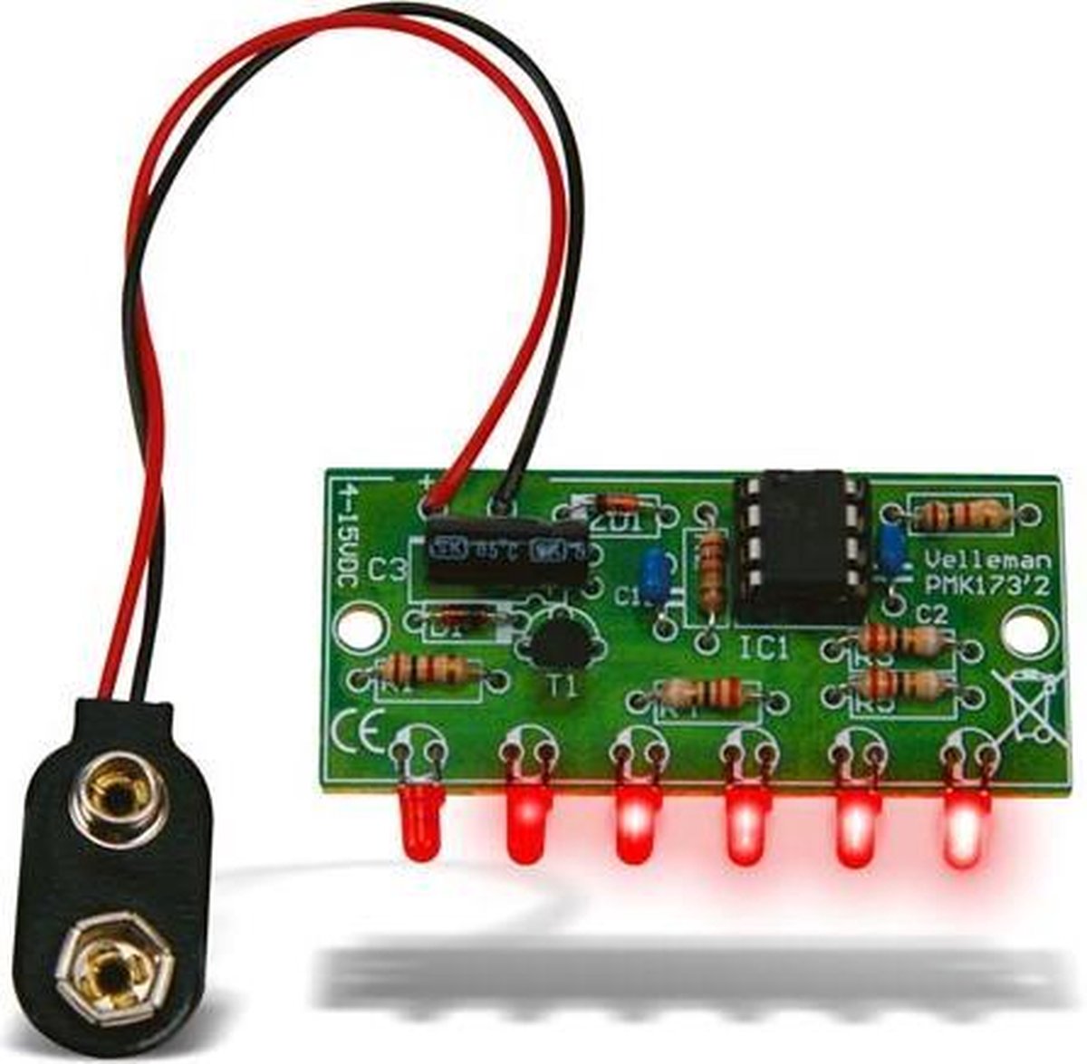 Whadda Kit de soudure éducatif avec LED clignotantes - Circuit imprimé  éducatif - Kit