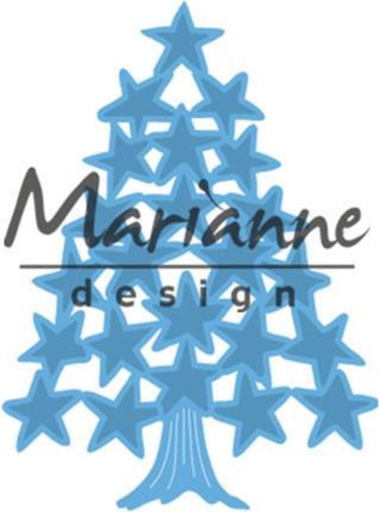 Marianne Design Creatable Mal Tinys Kerstboom sterren LR0490 bol