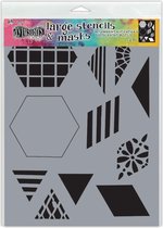 Ranger Dylusions Stencil - 2 inch quilt large