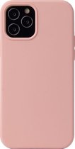 Mobigear Hoesje geschikt voor Apple iPhone 13 Pro Max Siliconen Telefoonhoesje | Mobigear Rubber Touch Backcover | iPhone 13 Pro Max Case | Back Cover - Sakura Pink | Roze