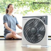 InnovaGoods - Ventilator - Ø 30 cm - 50W - Witgrijze Vloerventilator - 3 snelheden - Timer (tot 60 minuten) - 55-60 dB