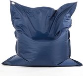 KATOEN HOUT Java Poef XL - 110 x 130 cm - Marineblauw