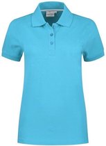 Santino Mojo Dames Polo-shirt korte mouwen - Stretch - Lichtblauw - XXL