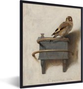 Fotolijst incl. Poster - Het puttertje - Oude Meester - Carel Fabritius - 30x40 cm - Posterlijst