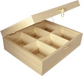 Box for Infusions Hout (21,5 x 18 x 7 cm) (Gerececonditioneerd B)