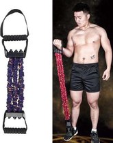 Home Fitness Borstexpander Multifunctionele armtraining Hoog elastisch trekkoord, specificatie: 21kg (Lightning Purple)