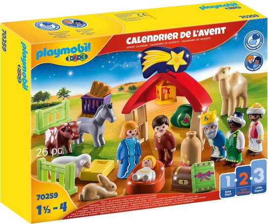 Playmobil Cal Avent 1.2.3 Animaux et mangeoire | bol.com