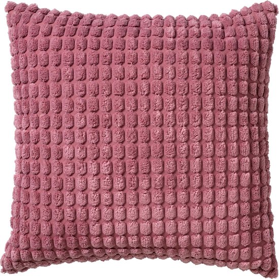 Dutch Decor Sierkussen uni Heather Rose 45×45 cm – roze
