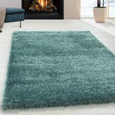 Ayyıldız BRILLIANT Loper Aqua Shaggy Modern Vloerkleed - 80 X 250 CM - Polyester - Jute