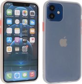 Hoesje Geschikt voor de iPhone 12 Mini - Hard Case Backcover Telefoonhoesje - Wit
