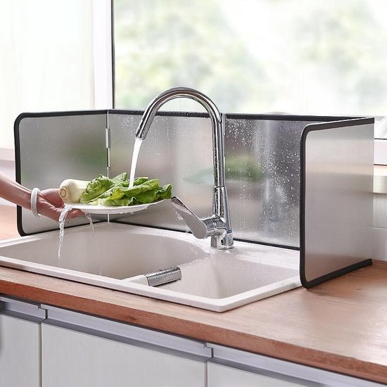 AzulLanse Splash Guard Opvouwbaar Fornuis Keuken Opvouwbare Keuken Splash Plate Splash Guard Keuken en Fornuis Guard Kachel Splash Guard (133 x 30 cm