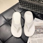 EVA zomer outdoor strand slippers wiggen met zachte zolen, maat: 41/42 (wit)