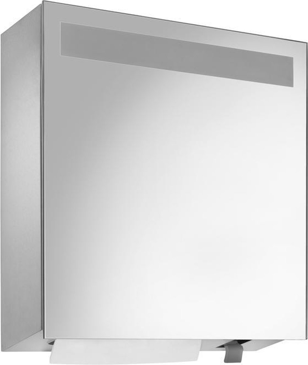 Spiegelkast WP600-5 met schuimzeepdispenser en handdoekdispenser van Wagner EWAR