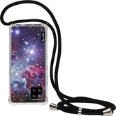 Casetastic Samsung Galaxy A42 (2020) 5G Hoesje met koord - Lanyard Case - Nebula Galaxy Print