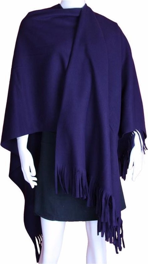 Mededogen Afslachten vos Luxe dames omslagdoek poncho paars - 180 x 140 cm - Dameskleding  accessoires grote... | bol.com