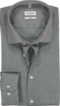 Seidensticker x-slim fit overhemd - grijs - Strijkvrij - Boordmaat: 44