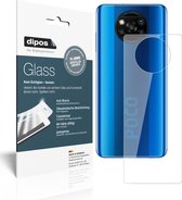 dipos I 2x Pantserfolie helder compatibel met Poco X3 NFC Achterkant Beschermfolie 9H screen-protector (expres kleiner dan het glas omdat het gebogen is)