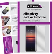 dipos I 2x Beschermfolie helder compatibel met Sony Xperia 1 II Folie screen-protector (expres kleiner dan het glas omdat het gebogen is)
