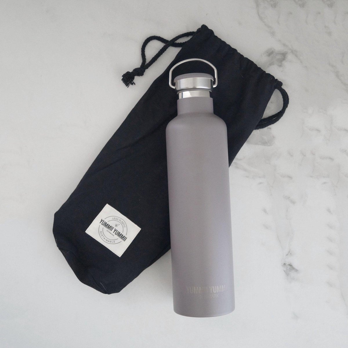 Yummii Yummii Pinecone Thermosfles - 1L - RVS - Grijs