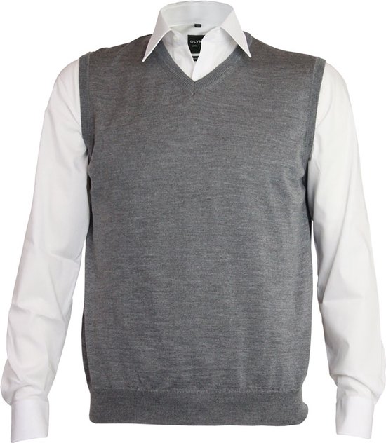 Laine spencer homme OLYMP Col V gris Taille XXXL bol