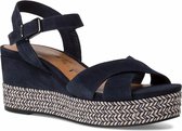 Tamaris Dames Sandaaltje 1-1-28001-36 805 blauw smal Maat: 36 EU