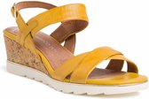 Marco Tozzi Dames Sandaaltje 2-2-28724-24 602 geel F-breedte Maat: 37 EU