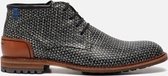 Floris van Bommel Veterboots zwart wit - Maat 42.5