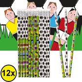 Decopatent Gifts 12 PCS Soccer Cadeaux à distribuer Crayons - Cadeaux à distribuer pour les enfants - Klein Jouets Friandises