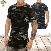 Heren tshirt Exploration army zwart -Violento-S-t-shirts heren